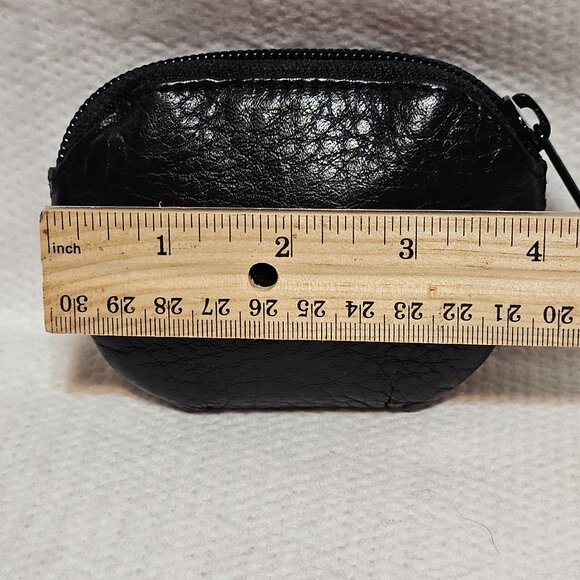Brighton Black Leather Coin Purse With Exterior Snap Pocket - Picture 5 of 6